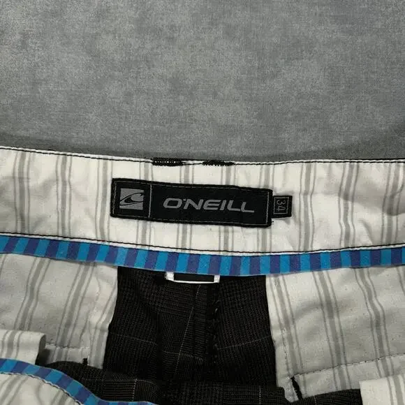 Y2K O'Neill sun faded plaid streetwear cargo shorts mens size 34 - Picture 3 of 6